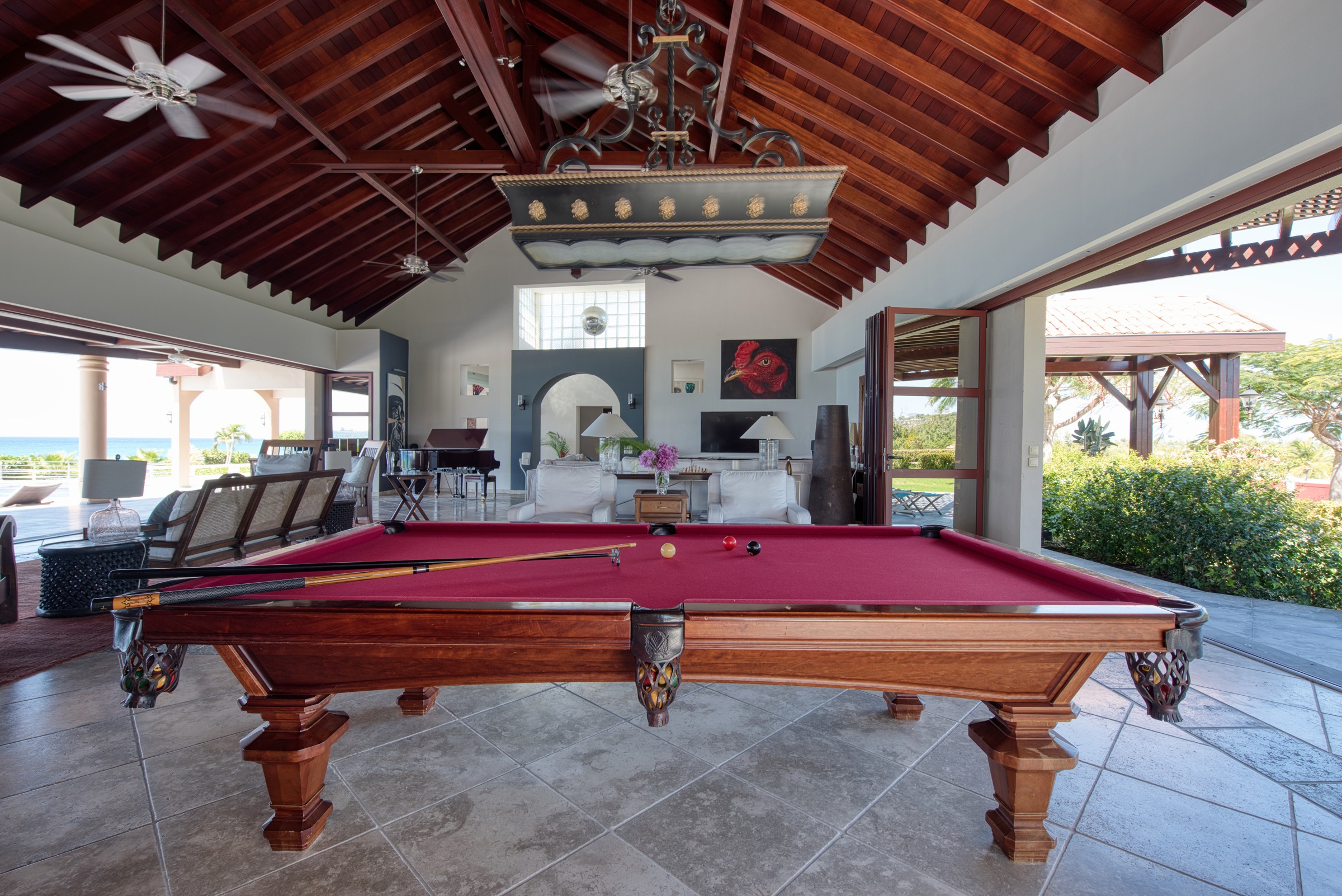 Casa del Playa — salon et billard