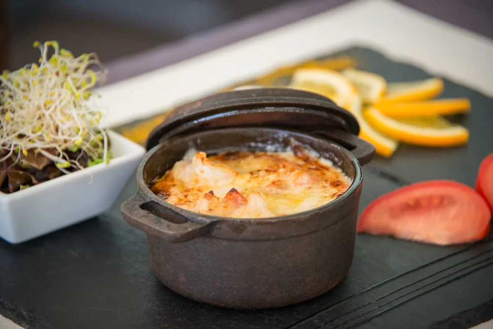 Gratin de langoustines en cocotte