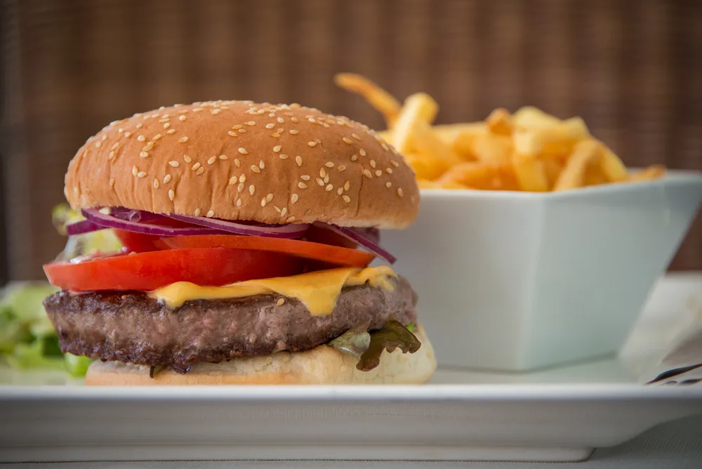 Burger maison, frites