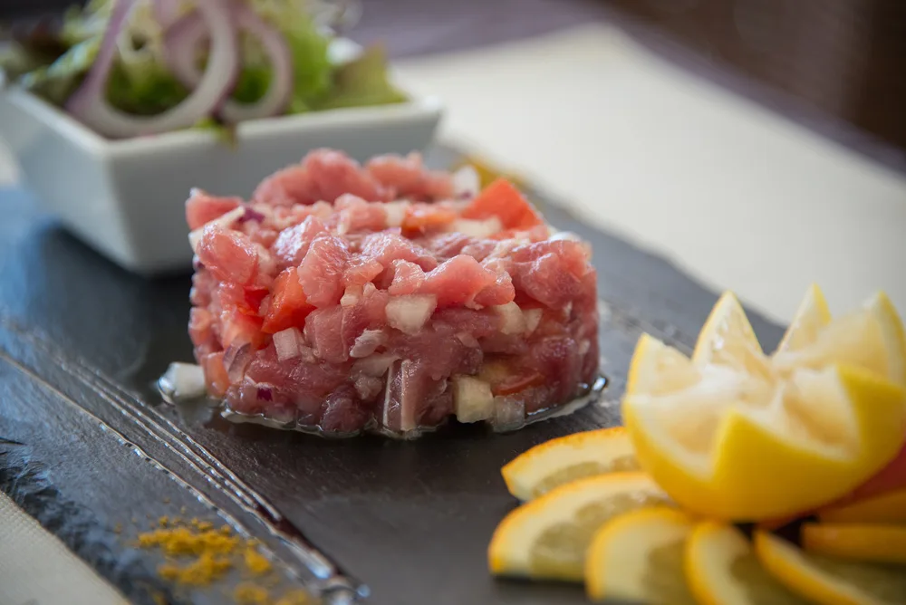 Tartare de thon, agrumes