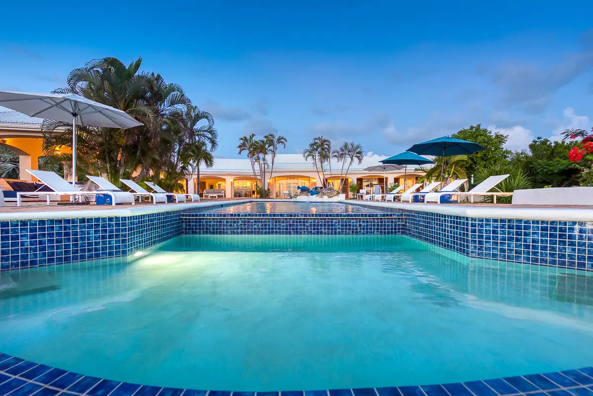Piscine, ambiance tropicale