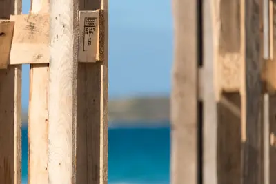 SXM Music Festival 2016 — structure éphémère, vue sur le lagon